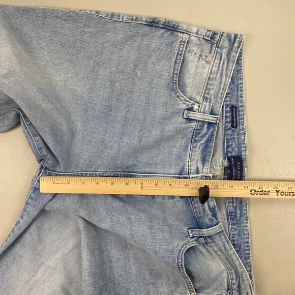 Talbots Simply Flattering Straight Leg Crop Jeans 16 Light Wash Blue Capri 37x26 - Picture 9 of 14